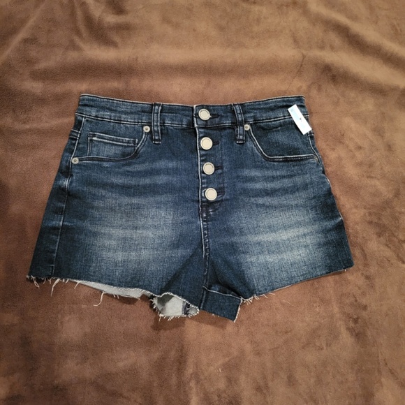 NWT Blank NYC Distressed Shorts Button Fly Size 26 - Picture 2 of 6